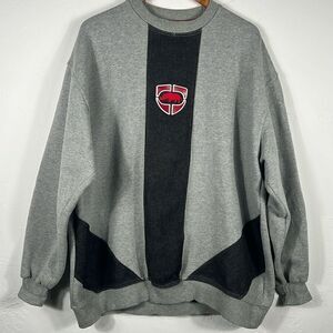 🔥 Vintage ECKO UNLIMITED Heavy Thick Embroidered Crewneck Sweatshirt - Sz 2XL